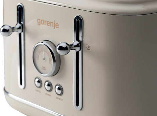 Gorenje T2300clin Toaster 4 Slots 1150W Beige