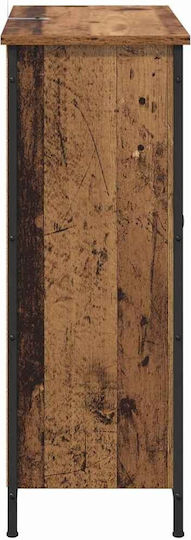 Μπουφές από Ξύλο & Μέταλλο Παλιό Ξύλο 70x30x80cm