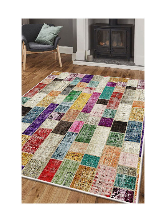 Conceptum Hypnose Teppich Rechteckig Synthetisch,Polyester/Cotton/Leather Multi