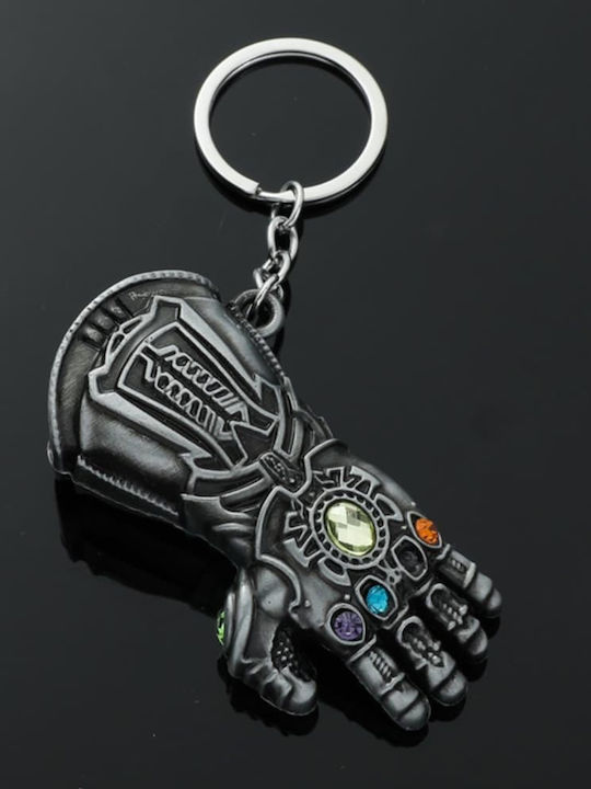 Schlüsselanhänger Silber Anthrazit Marvel Thanos Infinity Gauntlet