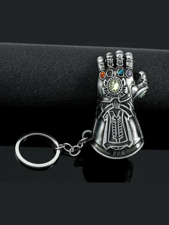 Schlüsselanhänger Silber Anthrazit Marvel Thanos Infinity Gauntlet