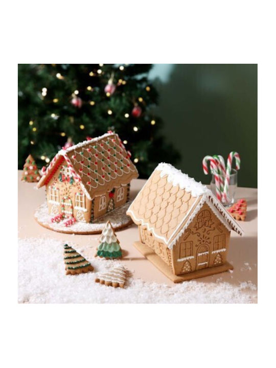 PME Set Christmas Cake Molds Plastic L17.4xW10.7xD3cm. 3pcs