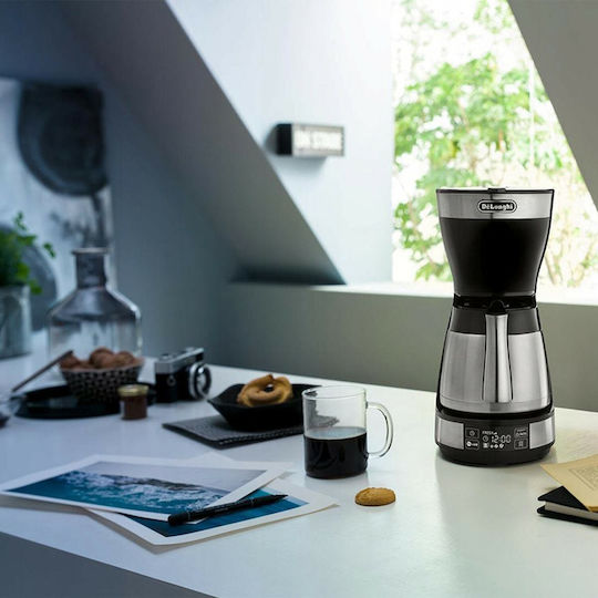 De'Longhi ICM16731 0132301134 Програмируема Филтър кафе машина 1200W Черно
