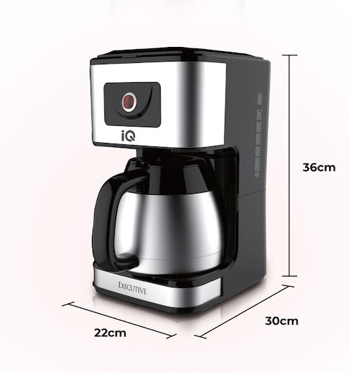 IQ Executive Mașină de cafea cu filtru 900W Argint