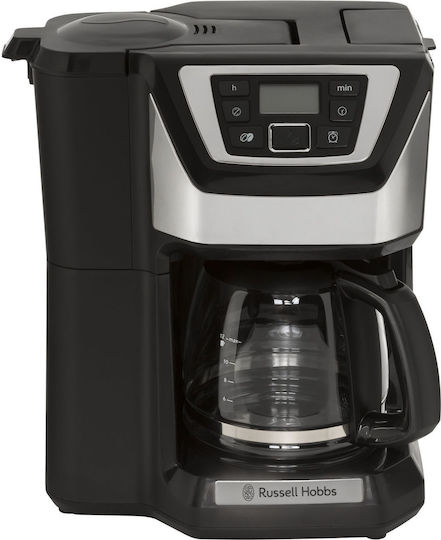 Russell Hobbs Grind & Brew Προγραμματιζόμενη Καφετιέρα Φίλτρου 1025W