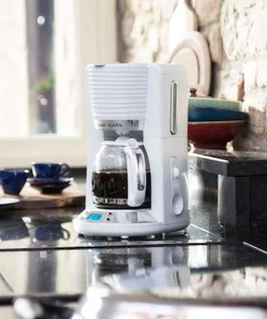 Russell Hobbs Programabilă Mașină de cafea cu filtru 1100W Alb