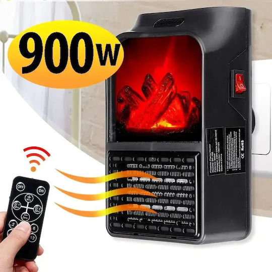 Keramik Heizlüfter Boden Schwarz 900W