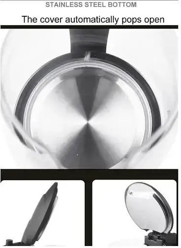 DSP KK1153 Електрическа Кана 1.7л 2200W Черна