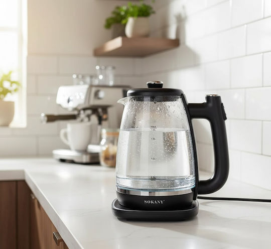 Sokany Βραστήρας 1.8lt 1800W Μαύρος