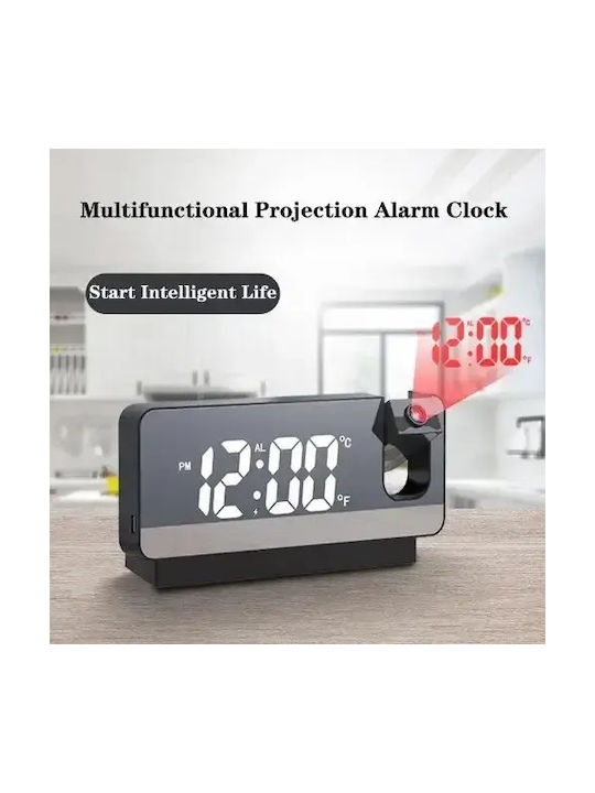 ForHome Tabletop Digital LED Clock with Alarm Multicolour GB-23406