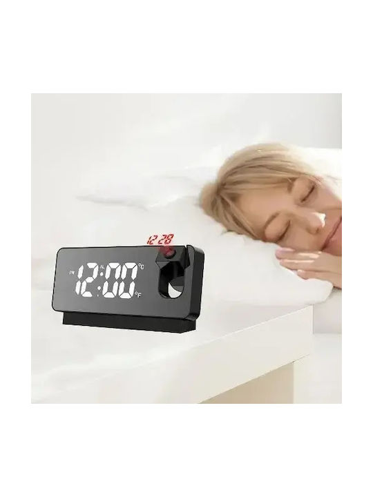 ForHome Tabletop Digital LED Clock with Alarm Multicolour GB-23406