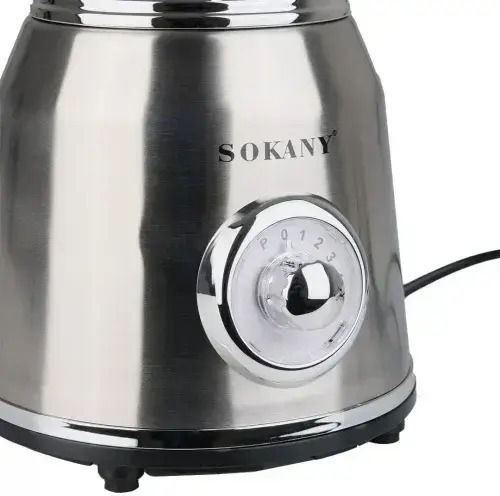 Sokany Блендер с Пластмасова Каната 1,5 л 800W Inox SK-186