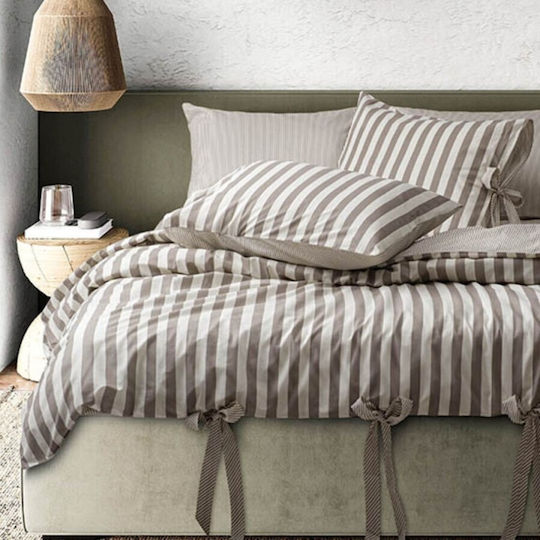 Majoli Bahar Set Double 200x220 Ecru, Brown