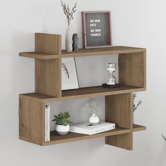 Raft Paralel Deschis Culoare Nuc 70x22x65cm
