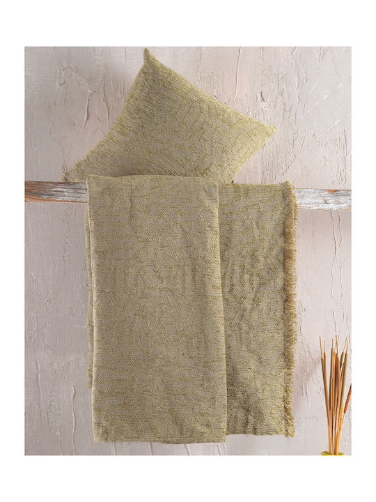 Rythmos Melie Ριχτάρι Πολυθρόνας Chenille 160x180εκ. Χρυσο Λαδι 117-175-3026