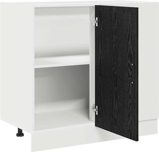 Ъглов Шкаф Окачен Black Oak 86x46x81.5бр