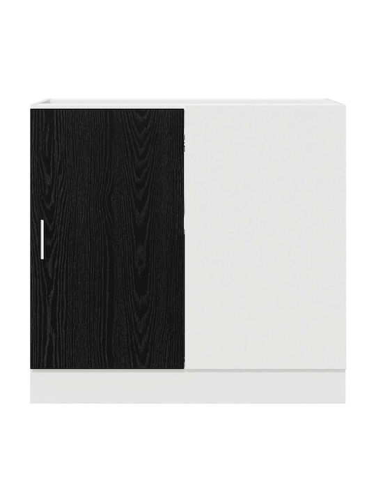 Ъглов Шкаф Окачен Black Oak 86x46x81.5бр
