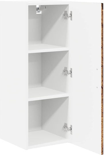 Schrank Wand Schwarz 30x31x80cm