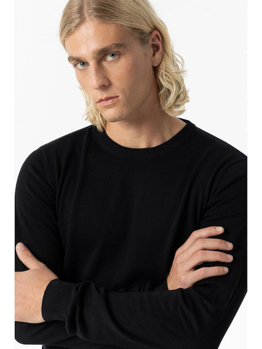 Langarm-Pullover Schwarz