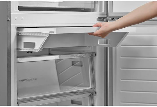 Midea Fridge-Freezer 435lt NoFrost H188xW70xD66.6cm Inox MDRB593FGE46