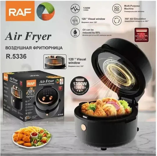 Raf Air Fryer 5.5lt Μαύρο R.5336