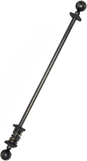 Tpster Metallic Curtain Pole Single Φ16mm 70cm Black-gold