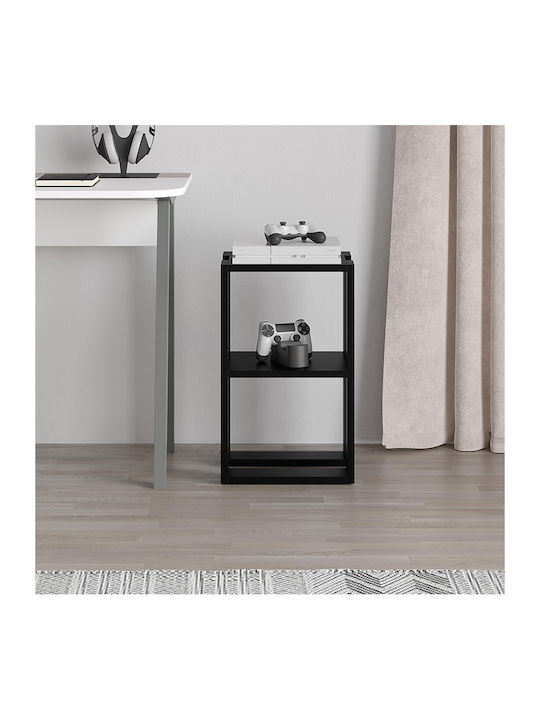 Комод Lonie Дървен Черен 34x30x55см
