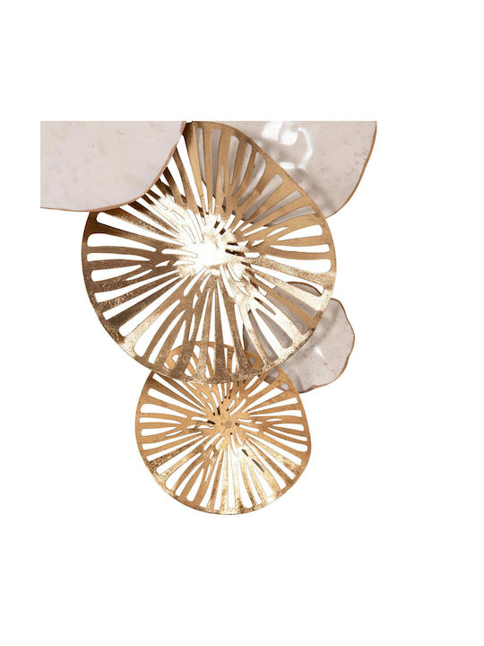 HomeMarkt From Gold White Metal 74.5x10x38cm