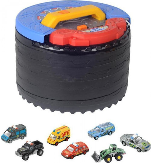 Martin Toys Πάρκινγκ Γκαράζ Ρόδα 8 Μεταλλικά Οχήματα Sk-571sb