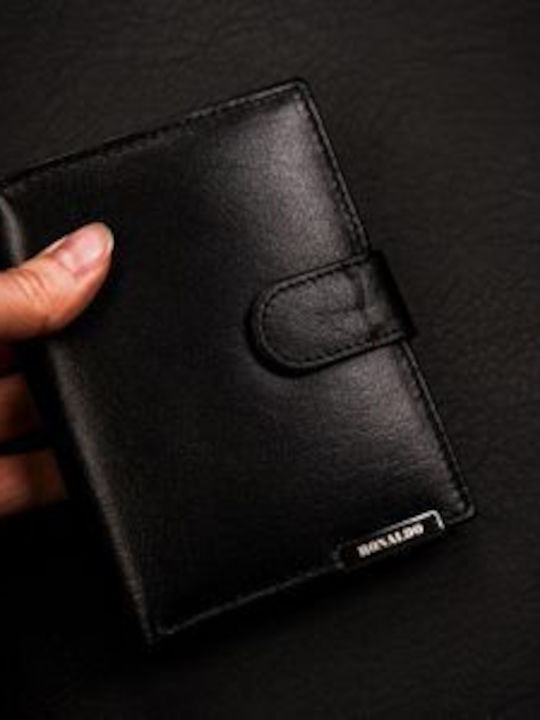 Leder Herren Geldbörse Schwarz