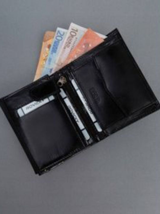 Δερμάτινο Ανδρικό Πορτοφόλι με RFID Μαύρο