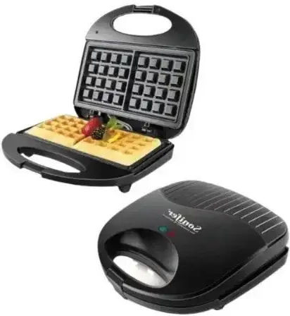 Sonifer SF-6043 Βαφλιέρα για Τετράγωνες Βάφλες 2 Θέσεων 750W
