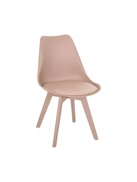 Vegas Kitchen Polypropylene Chair Cappuccino 46x58x82cm