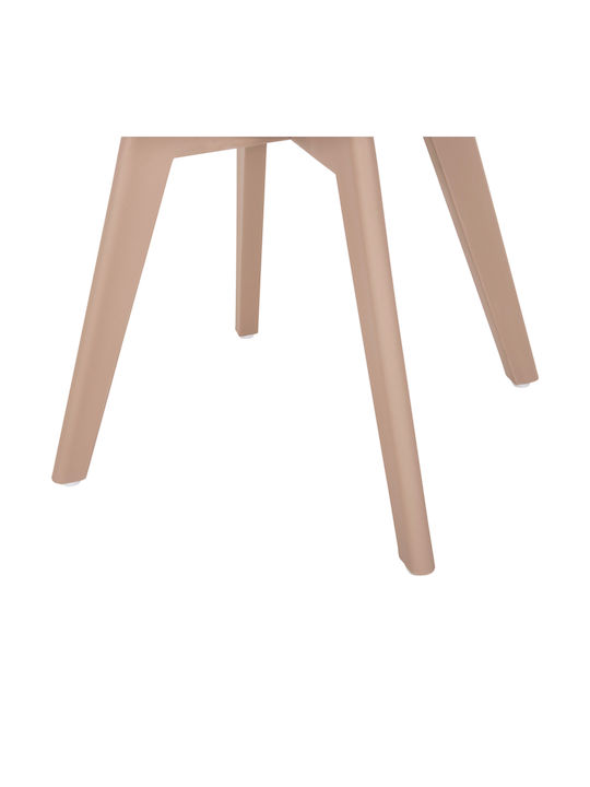 Vegas Kitchen Polypropylene Chair Cappuccino 46x58x82cm