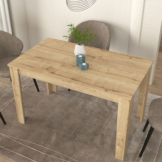 Darlen Τραπεζαρίας Δρυς 125x72x74εκ.