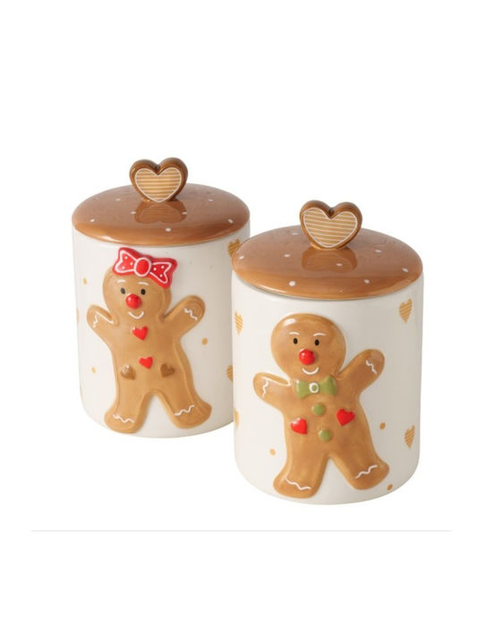 Коледно С Вграден Резервоар За Вода С Капак Gingerbread 2000 Ml Бяло 1 Брой На BOLZE Коледно С Вграден Резервоар За Вода С Капак Gingerbread 2000 Ml Бяло 1 Брой На BOLZE