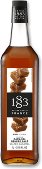 1883 Maison Routin Sirup für Cocktails mit Geschmack von Gesalzenes Karamell 1000ml