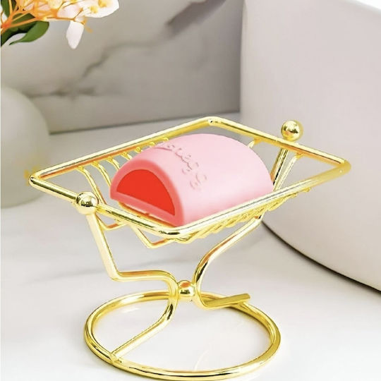 Tabletop Soap Dish Metallic Gold
