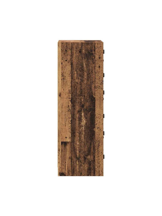 Висулка Витрина за хол от ПДЧ със Стъкло Old Wood 35x37x109см