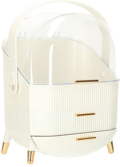 Cosmetics Organizer With 2 White Drawers