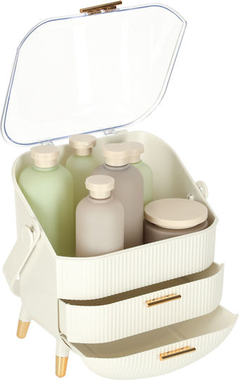 Cosmetics Organizer With 2 White Drawers