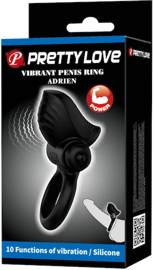 Pretty Love Vibrating Cock Ring Adrien 10 Functions