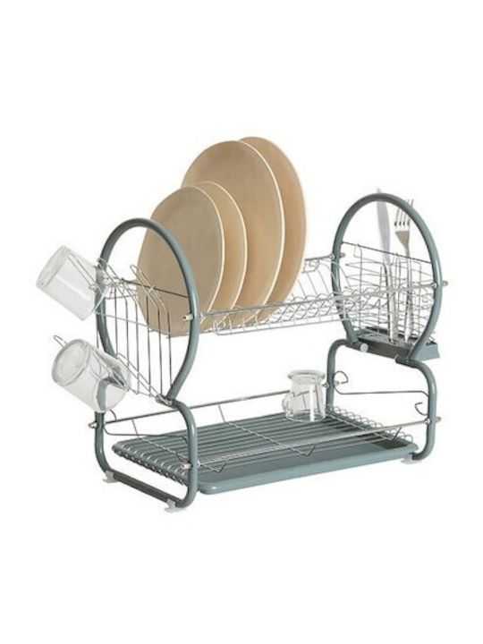 Atmosphera Sink Strainer Metallic Gray 55.5x25.5x38cm