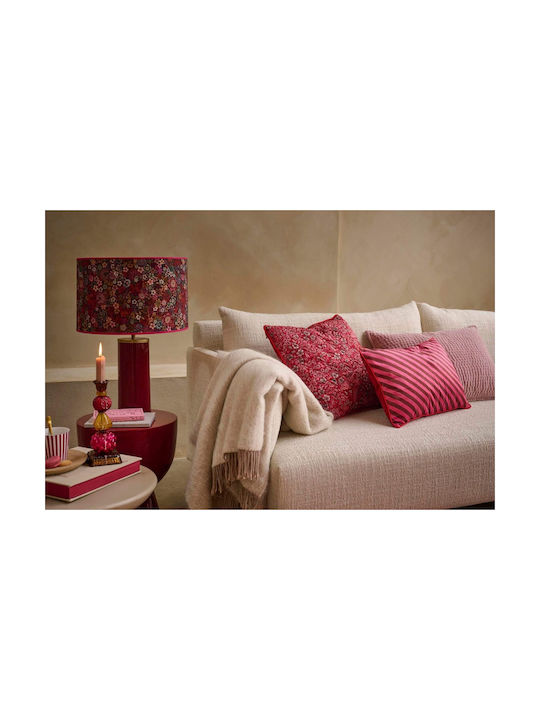 PiP Studio PiP Studio Throw Pillow Sofa Cushion Block Stripes Dark Pink 35x50cm