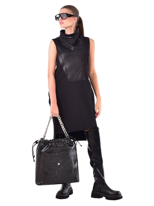 Midi Abendkleid Drapierung Alba