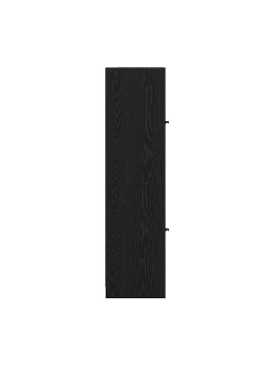 Висулка Витрина за хол от ПДЧ със Стъкло Black Beech 35x37x142см