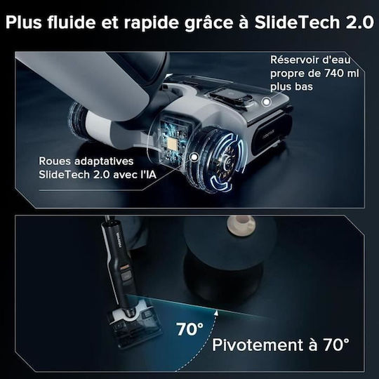Roborock F25 Ace Combo Επαναφορτιζόμενη Σκούπα Stick Λευκή