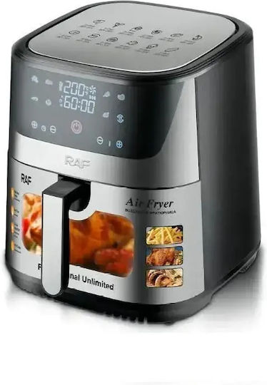 Raf Heißluftfritteuse mit Doppel-Abnehmbarer Korb 8Es Silber R.5351