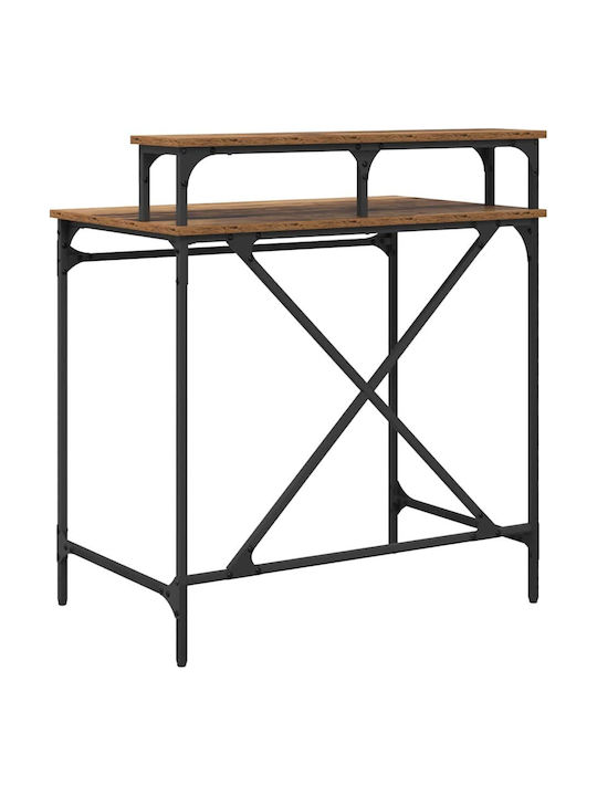Computer Büro Holz Old Wood mit Metallbeinen 80x50x90cm