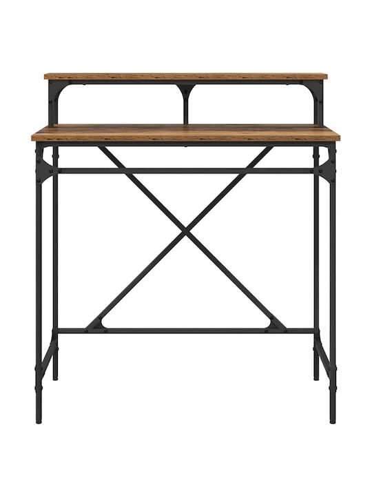 Computer Büro Holz Old Wood mit Metallbeinen 80x50x90cm